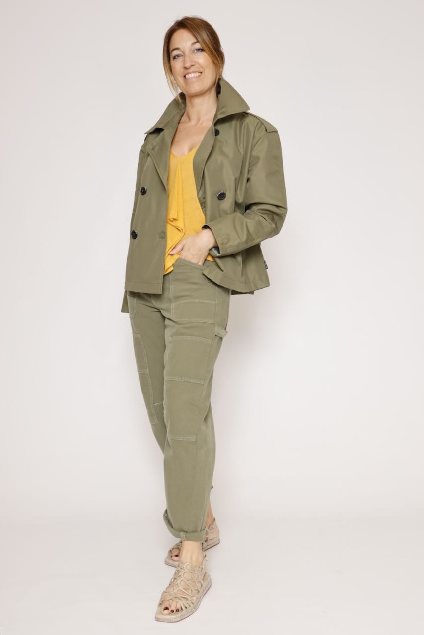 GABARDINA CORTA FLLUVIA-VERDE