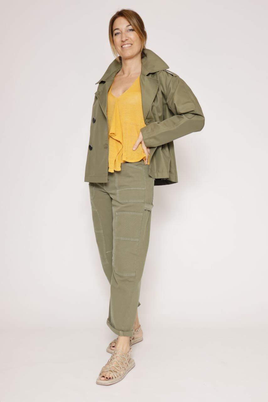 GABARDINA CORTA FLLUVIA-VERDE