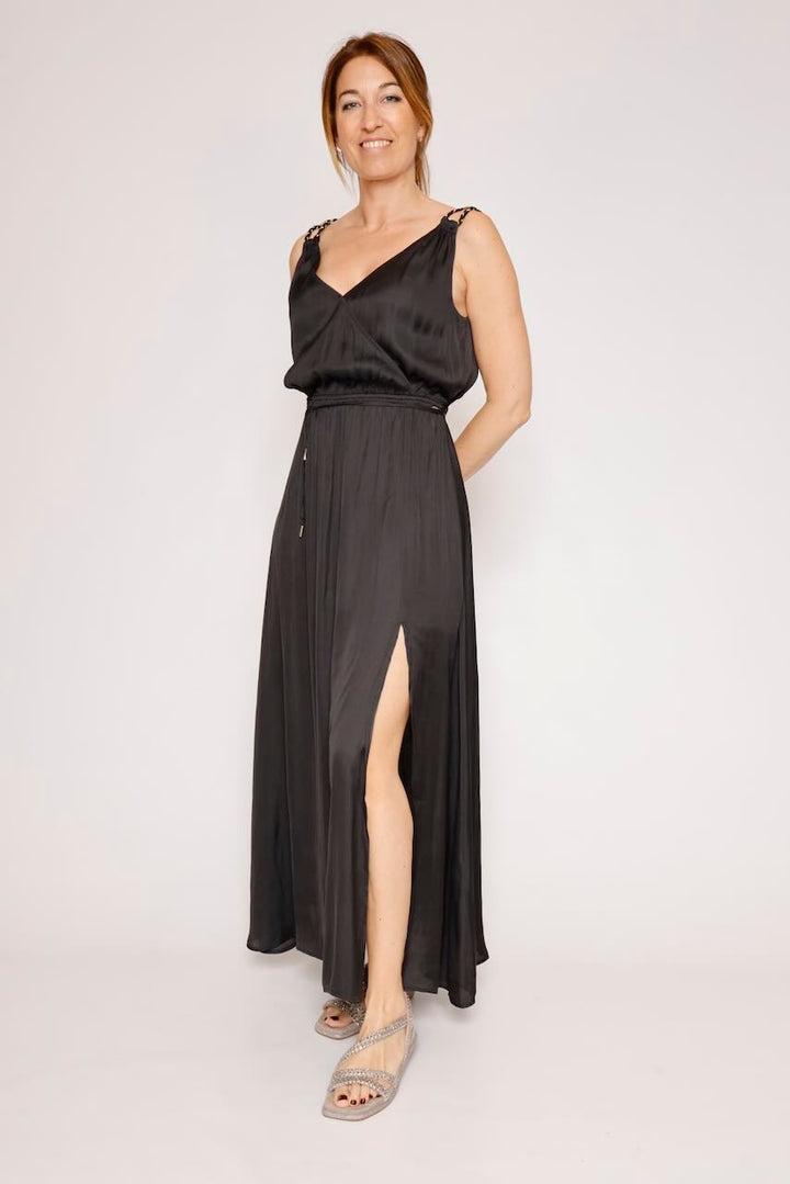 VESTIDO RAESSY PLAIN-NEGRO