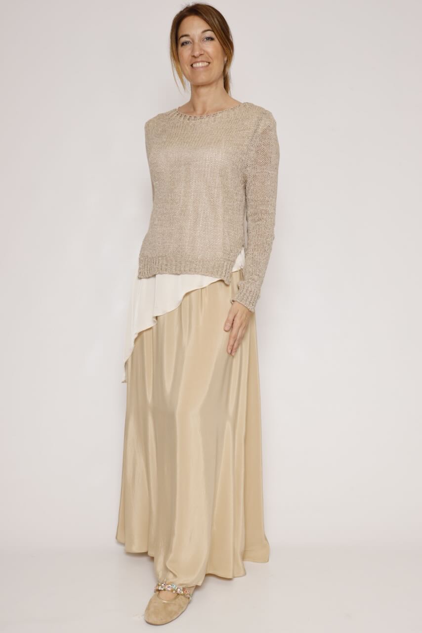 JERSEY P26MS501-BEIGE