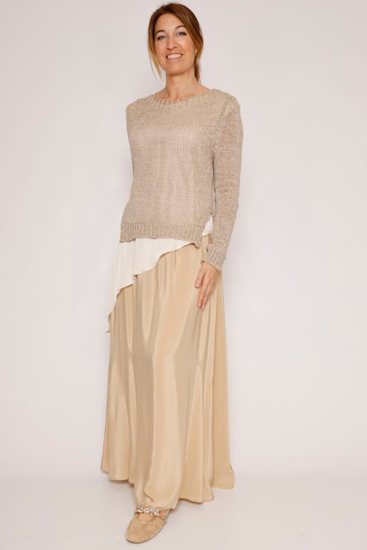 JERSEY P26MS501-BEIGE