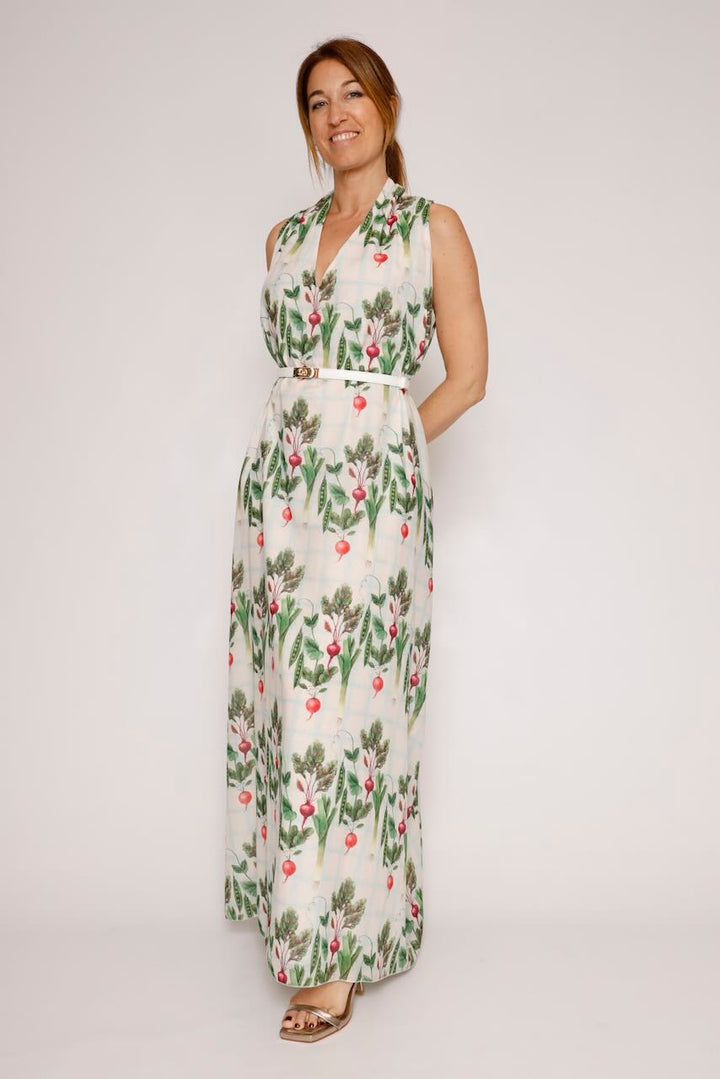 VESTIDO  BY10288-BLANCO/VERDE