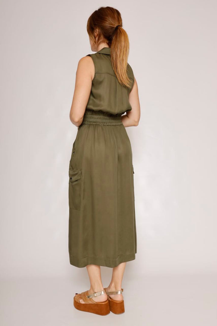 VESTIDO ROW PLAIN-MILITAR