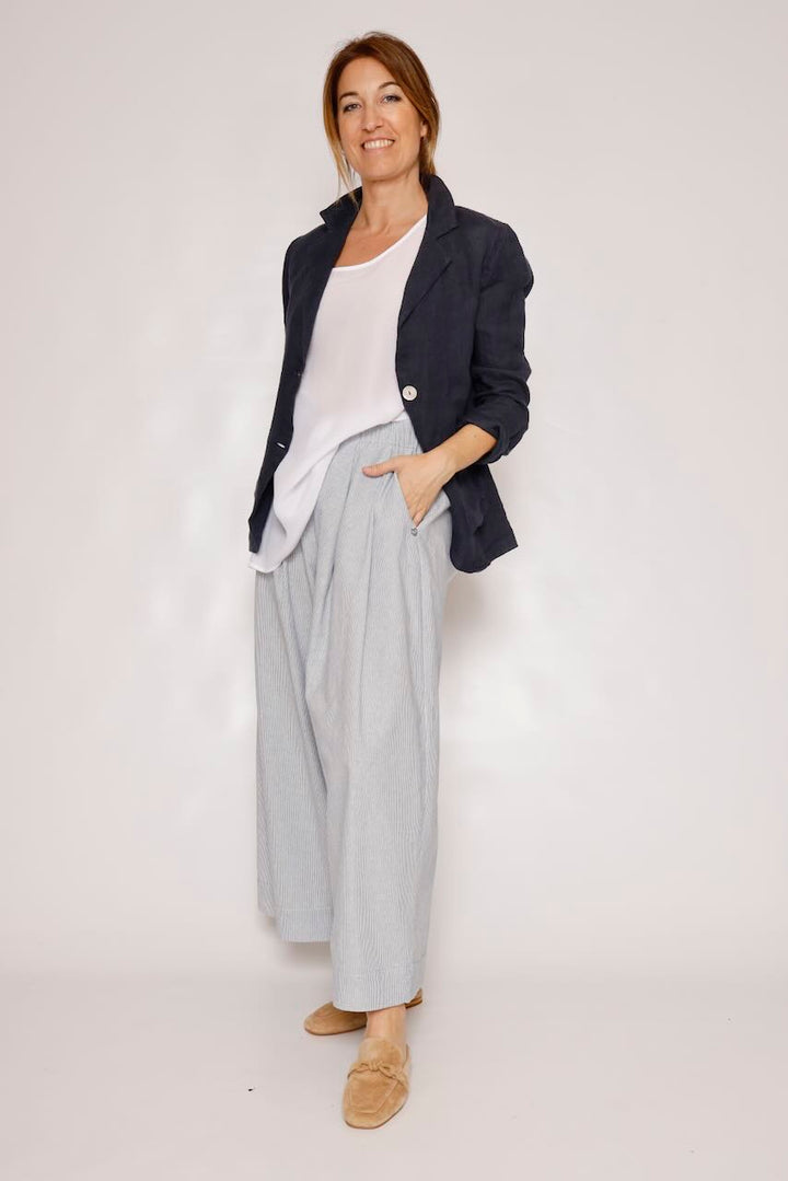 PANTALÓN P3R7EIZ000-BLANCO/AZUL