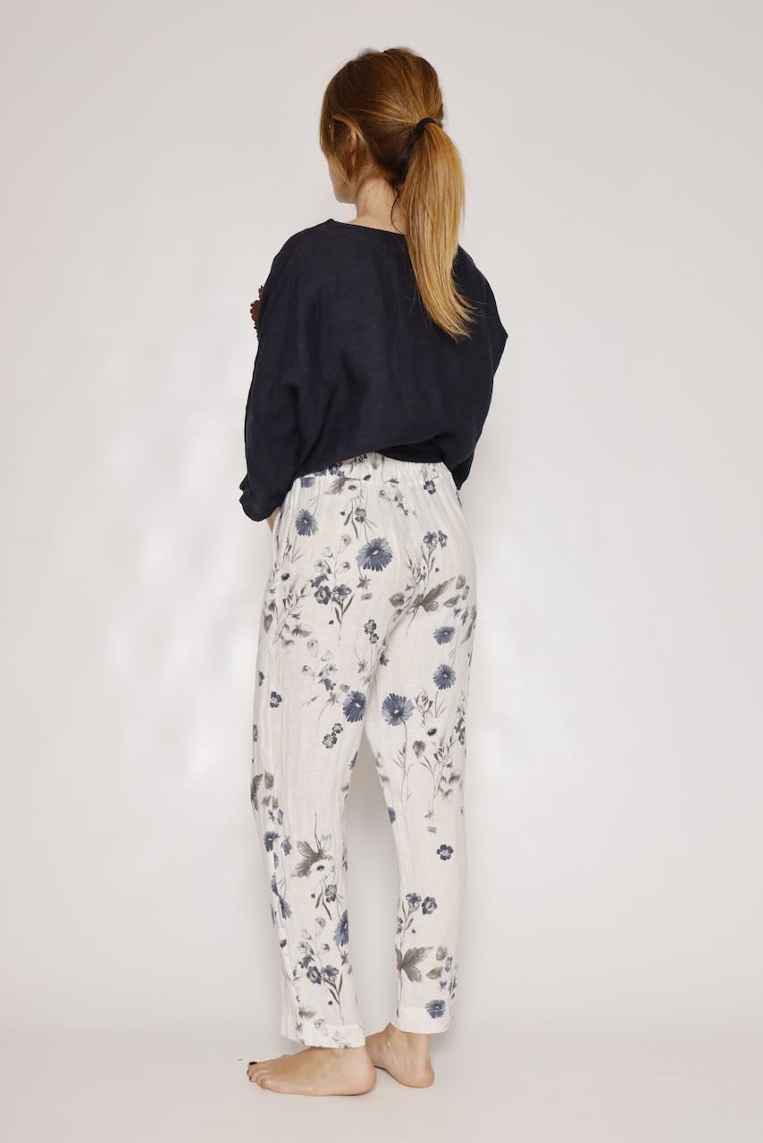 PANTALÓN P25DL203-BLANCO/AZUL