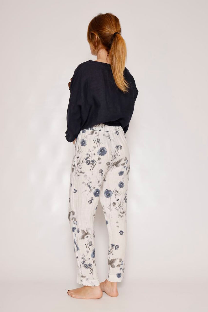 PANTALÓN P25DL203-BLANCO/AZUL