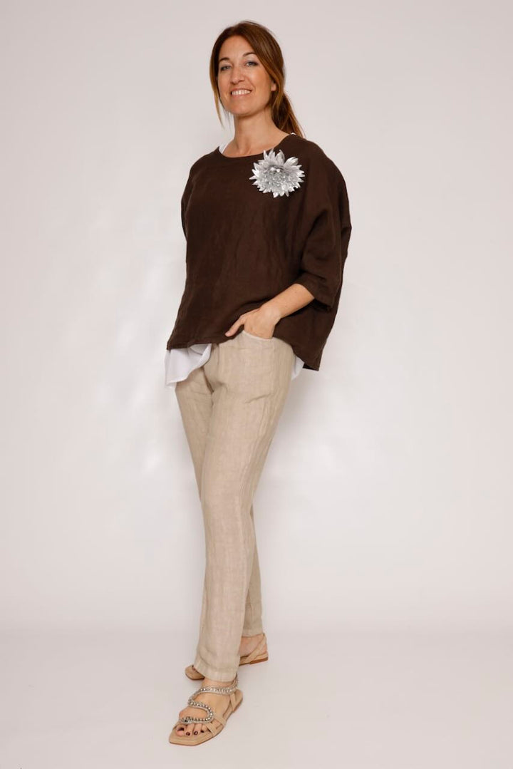 PANTALÓN  P25RU230-BEIGE