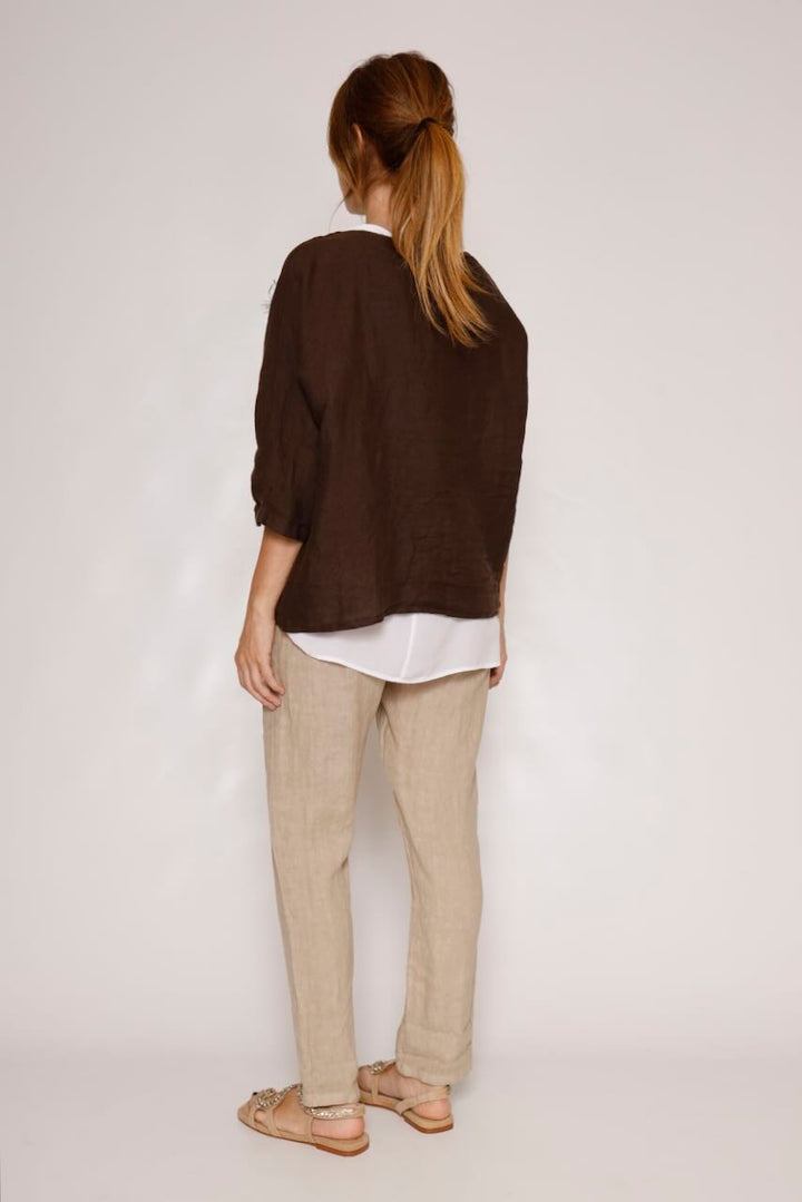 BLUSA P25RU415-MARRON