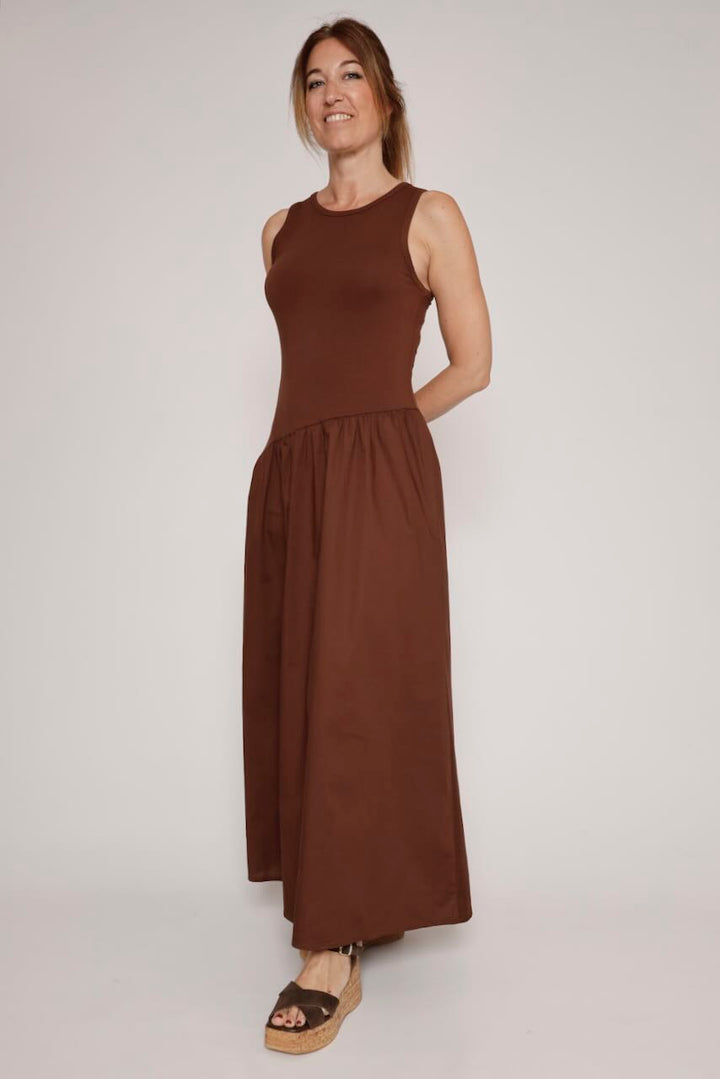 VESTIDO P26DL716-MARRON