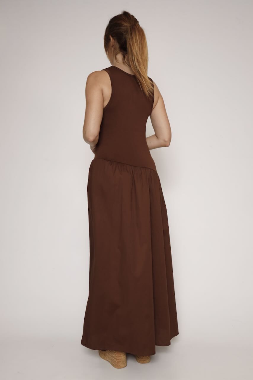 VESTIDO P26DL716-MARRON