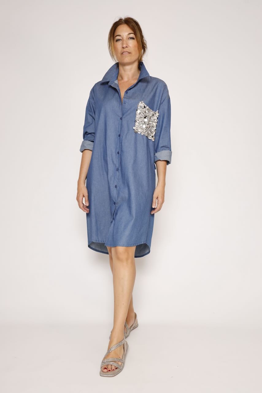 VESTIDO P26LU703-BLU DENIM