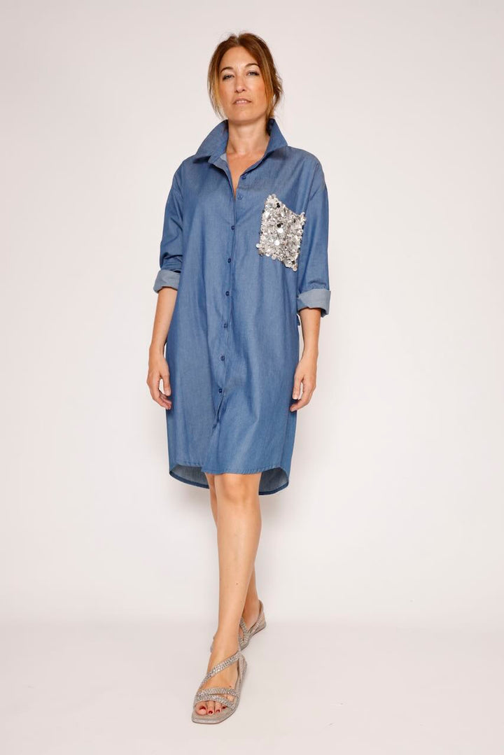 VESTIDO P26LU703-BLU DENIM