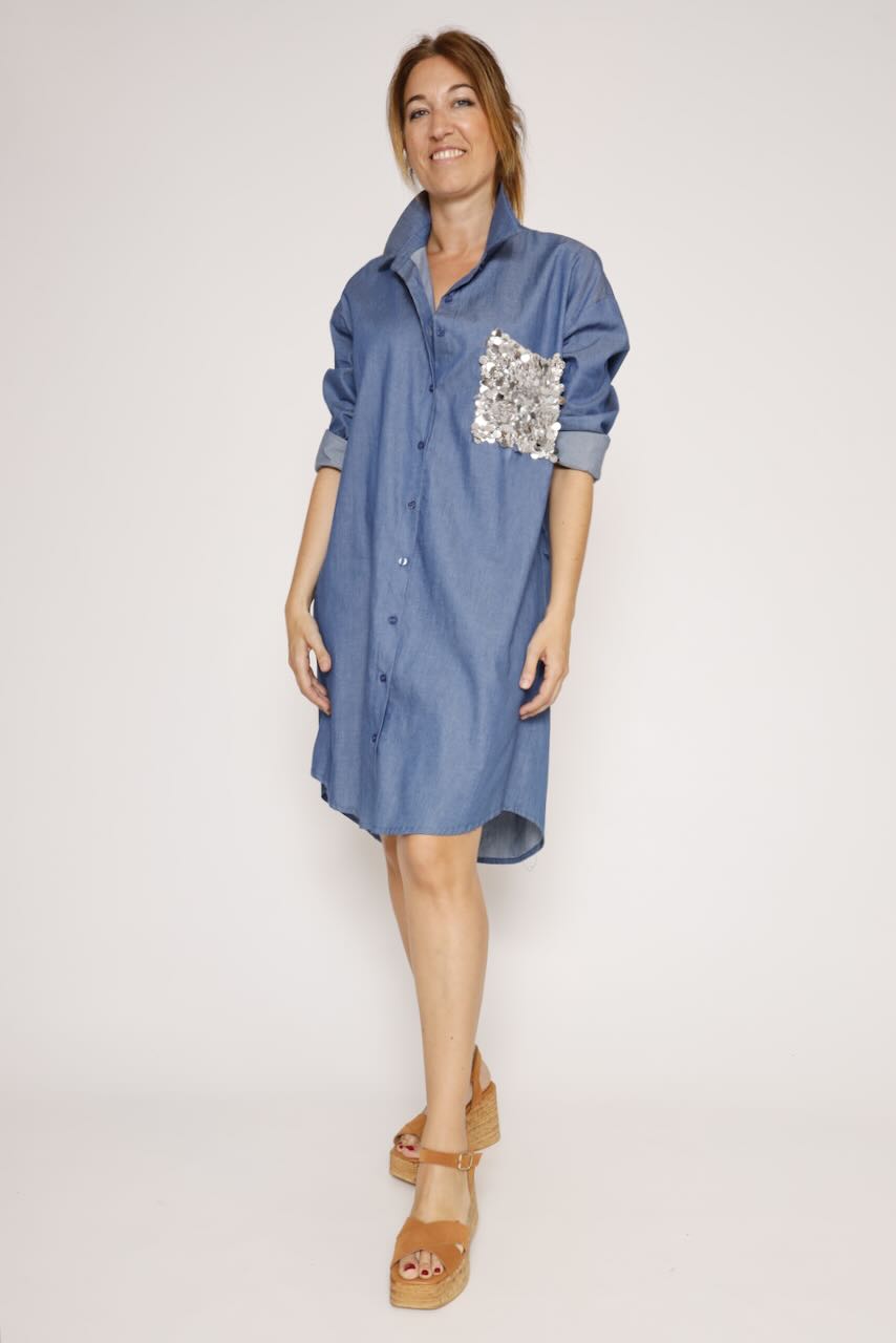 VESTIDO P26LU703-BLU DENIM