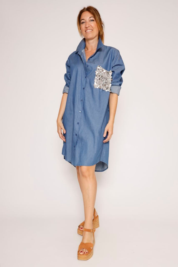 VESTIDO P26LU703-BLU DENIM