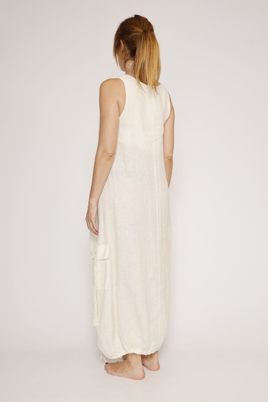 VESTIDO ASIMÉTRICO P26DD720-LATTE