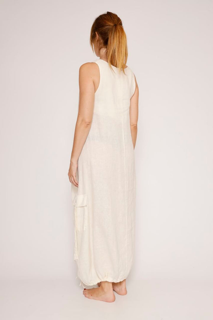 VESTIDO ASIMÉTRICO P26DD720-LATTE