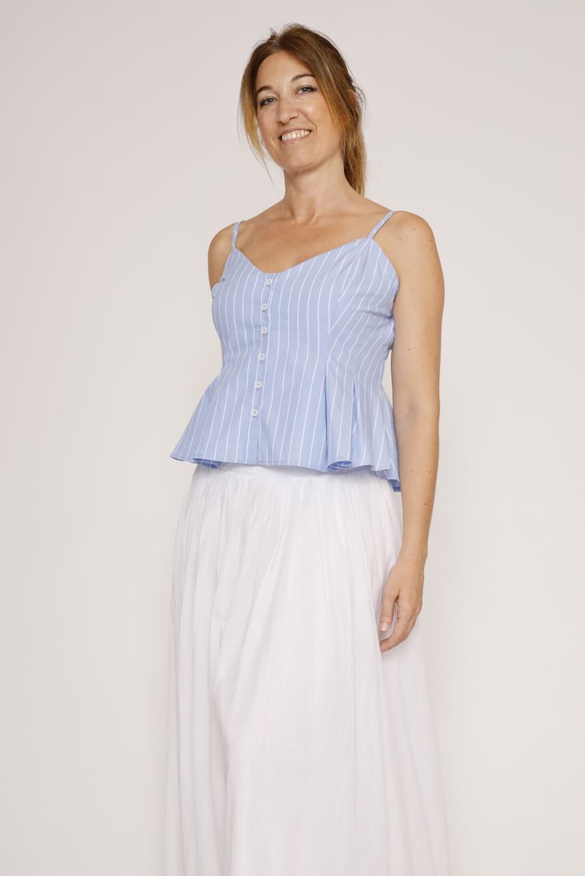 TOP 63-2176-BLANCO/CELESTE