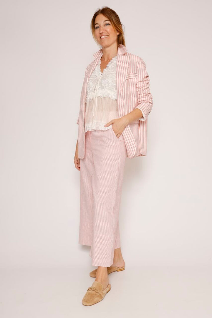 PANTALON BY10299-BLANCO/ROJO