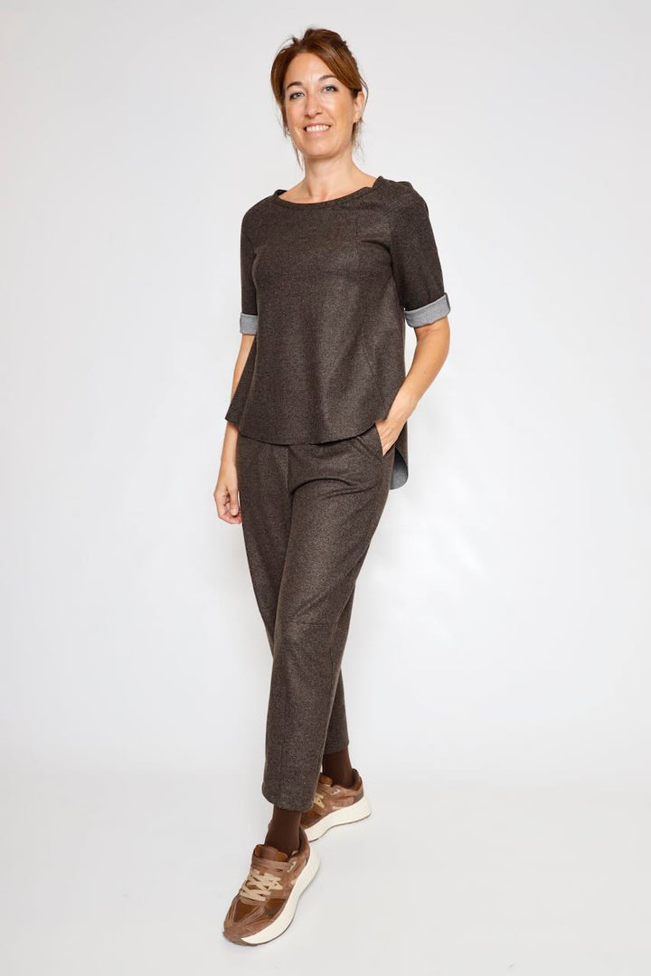 PANTALÓN MARRÓN / GRIS P4K0MER