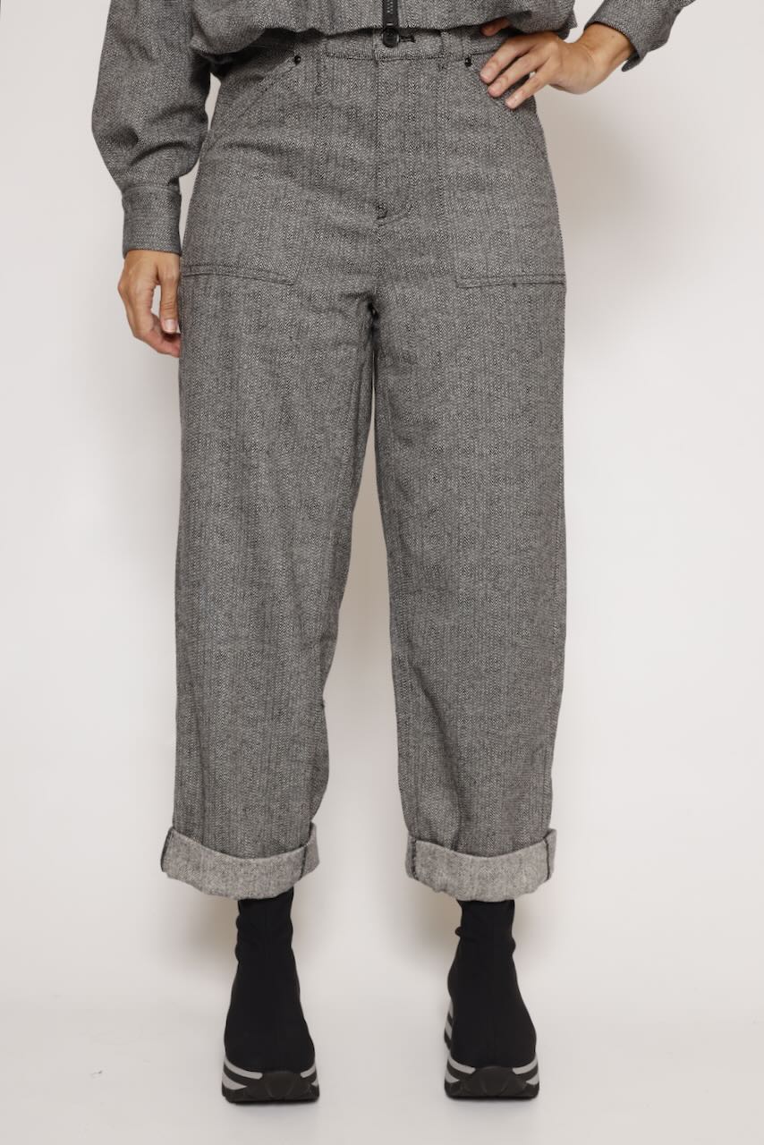 PANTALÓN ESPIGA GRIS NAYA DALTON