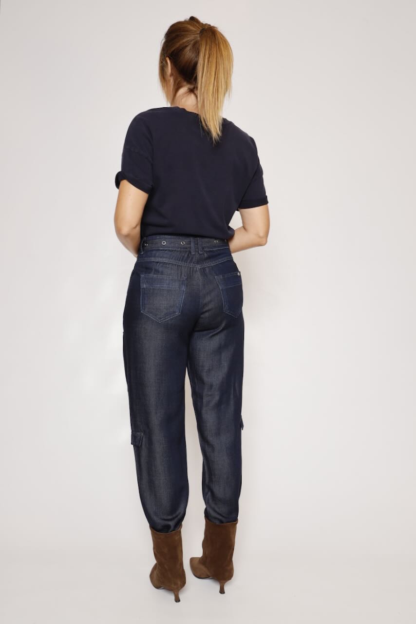 VAQUERO CARGO AZUL CIARA DENIM