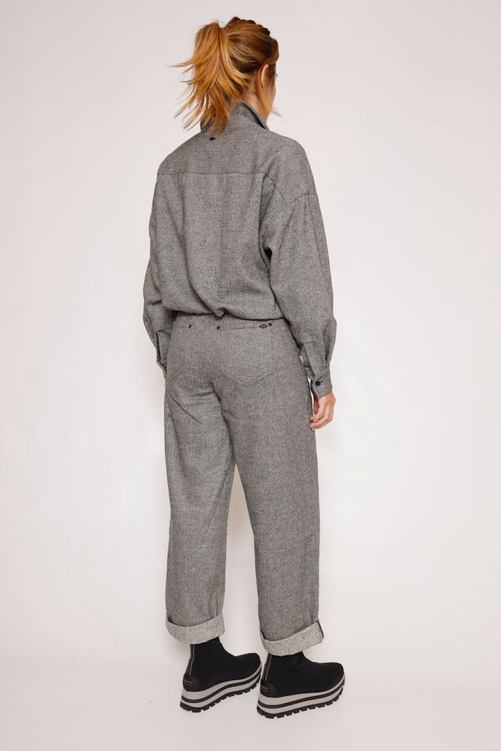 PANTALÓN ESPIGA GRIS NAYA DALTON