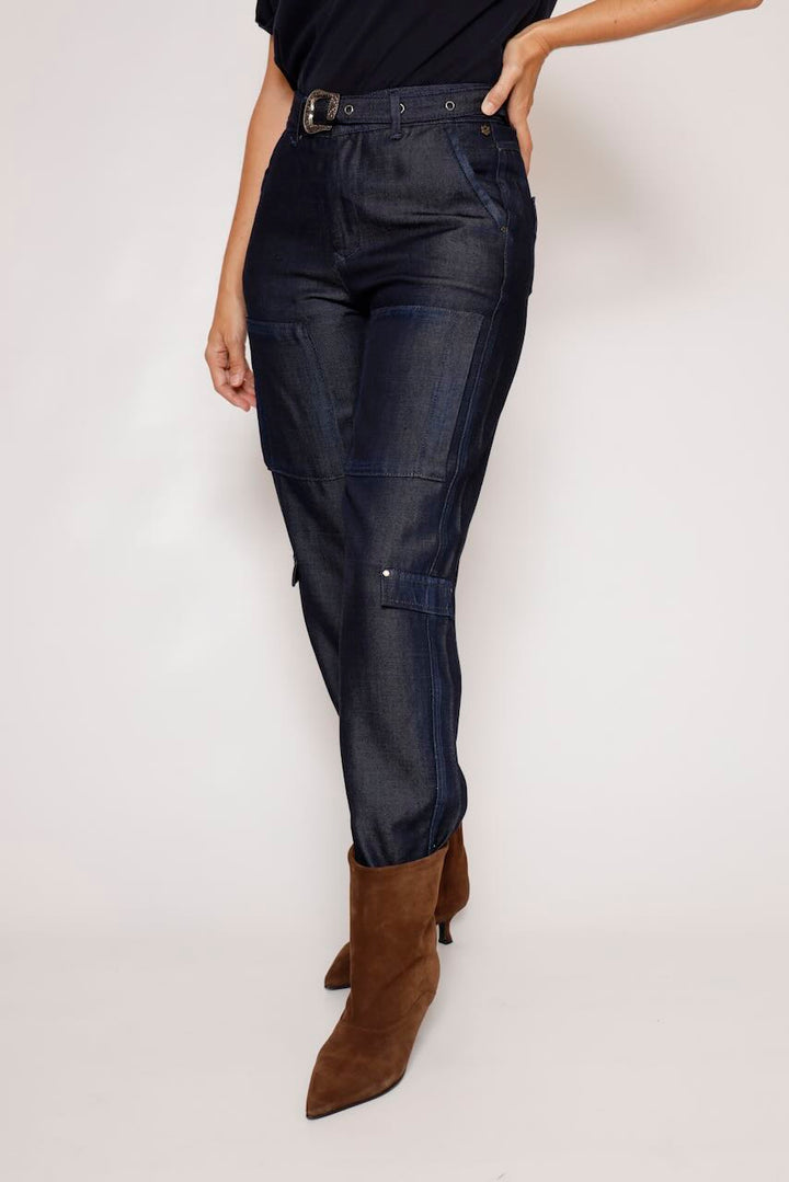 VAQUERO CARGO AZUL CIARA DENIM