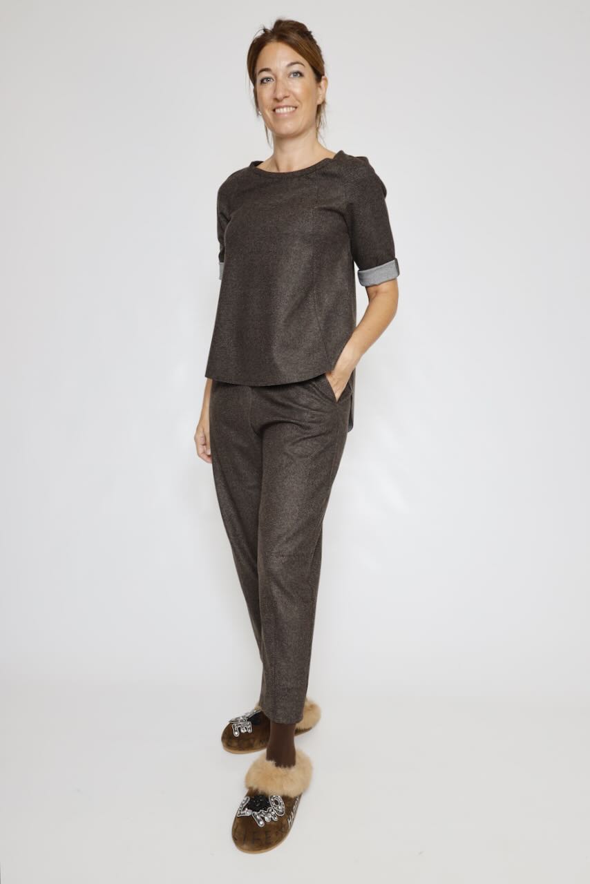 PANTALÓN MARRÓN / GRIS P4K0MER
