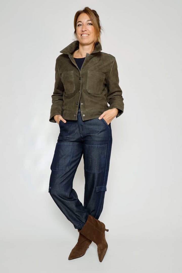 VAQUERO CARGO AZUL CIARA DENIM