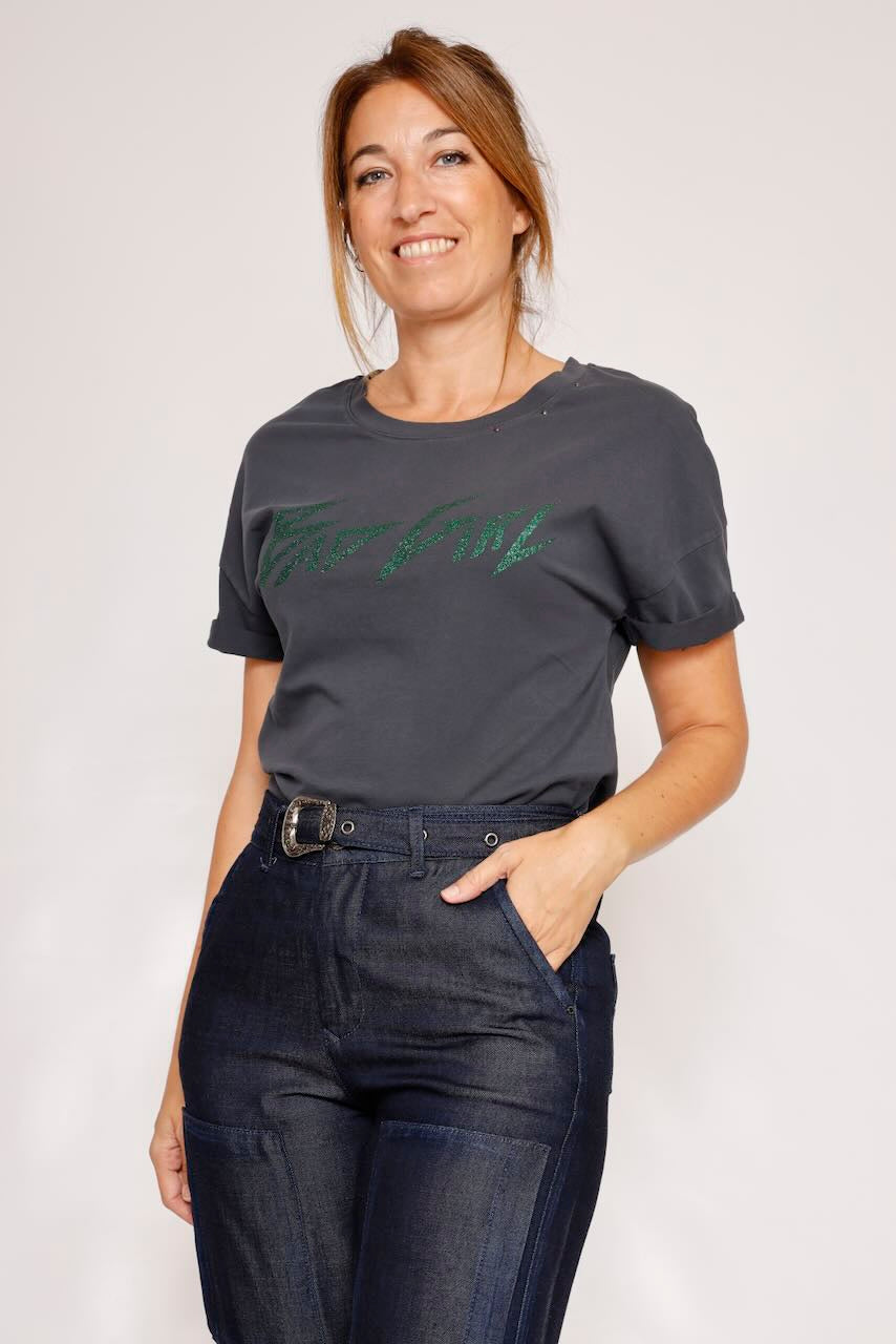 CAMISETA ANTRACITA TOMIA WORD