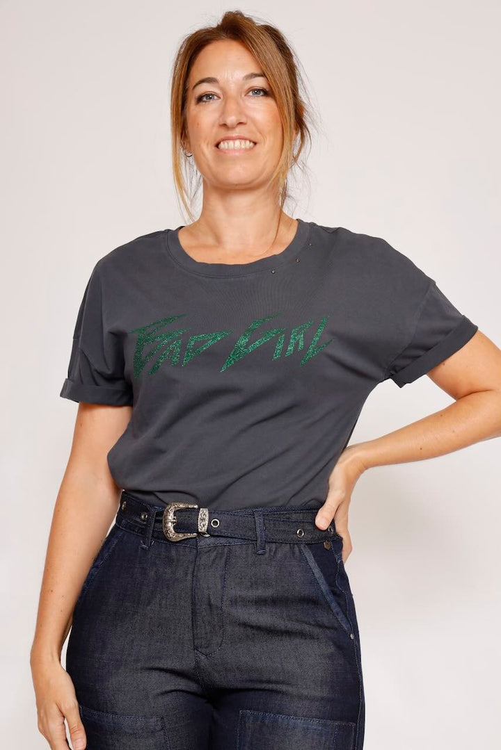 CAMISETA ANTRACITA TOMIA WORD