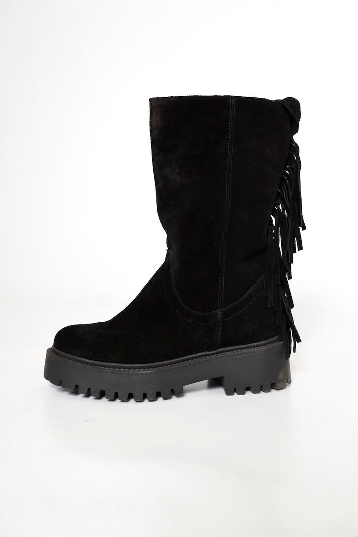 BOTA NEGRA FLECOS 3038-NEGRO