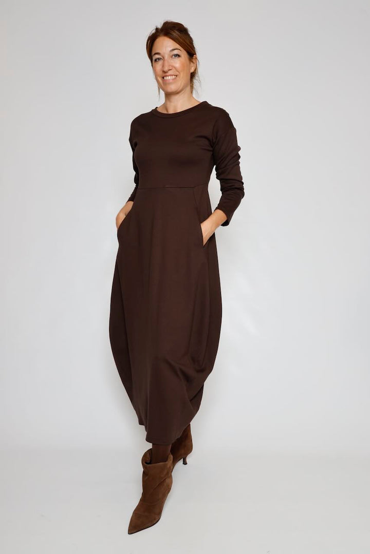 VESTIDO A25AP701-MARRON