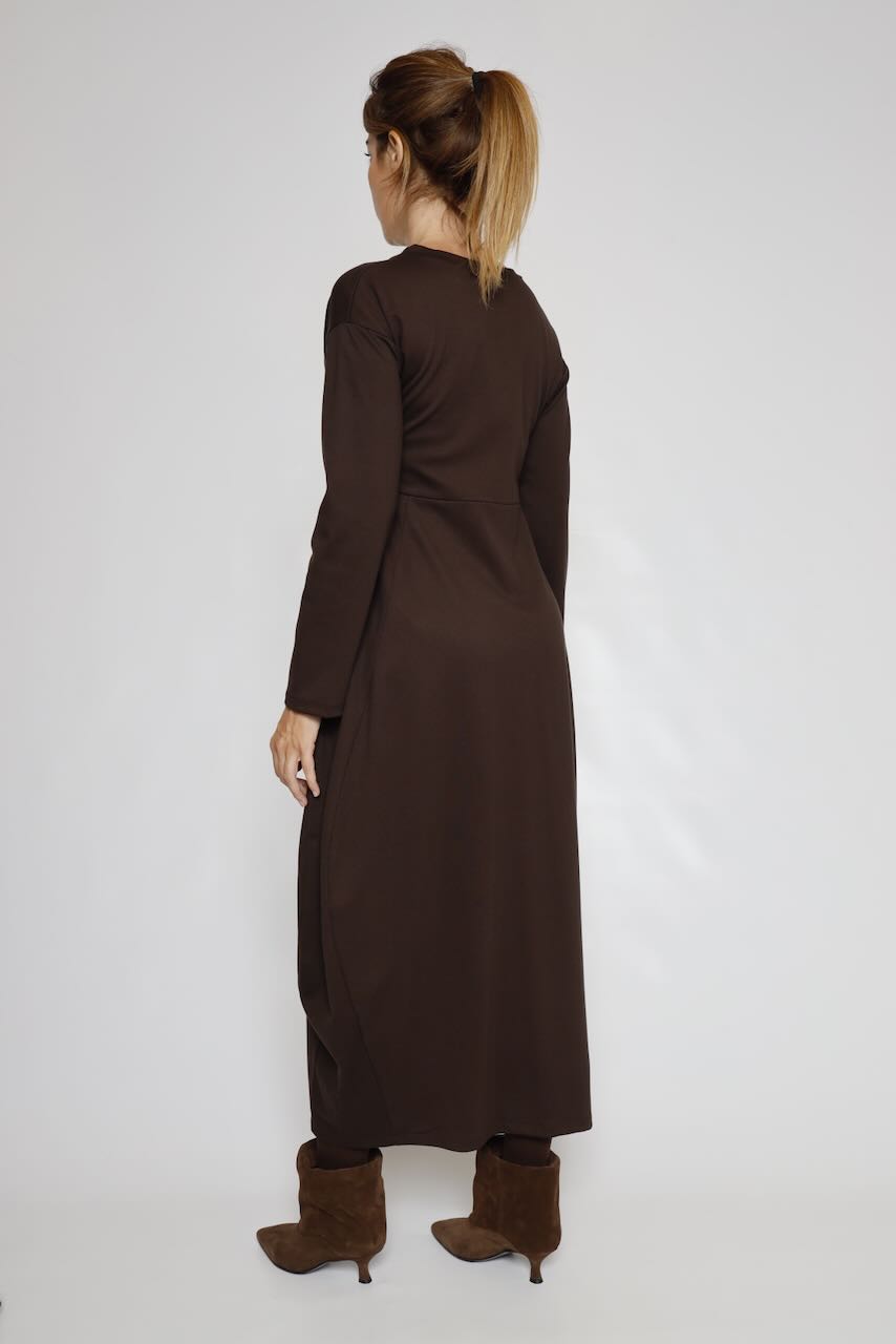 VESTIDO A25AP701-MARRON