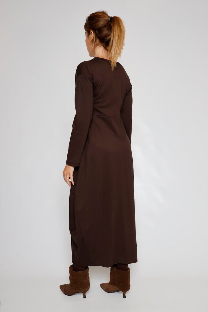 VESTIDO A25AP701-MARRON