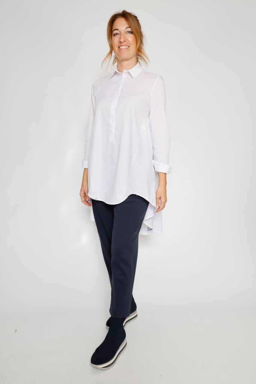 CAMISA LARGA CED3FDK-BLANCO
