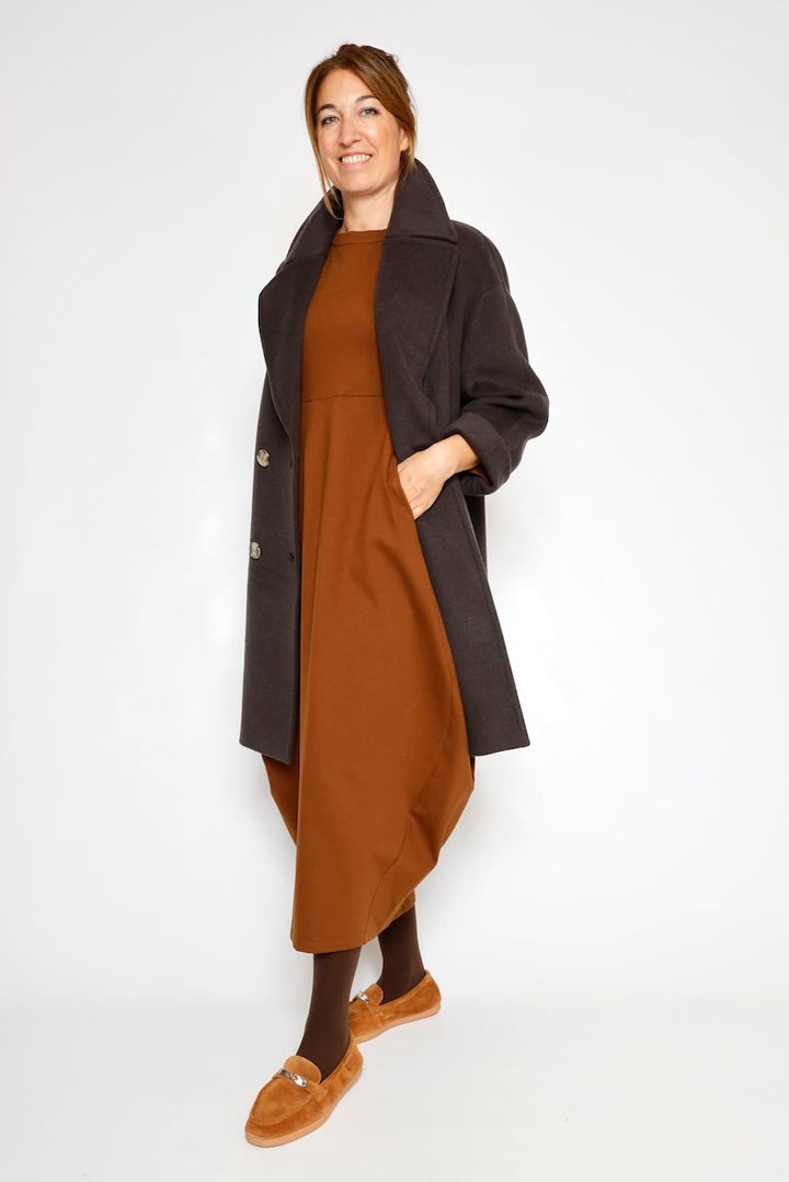 VESTIDO A25AP701-CARAMELO
