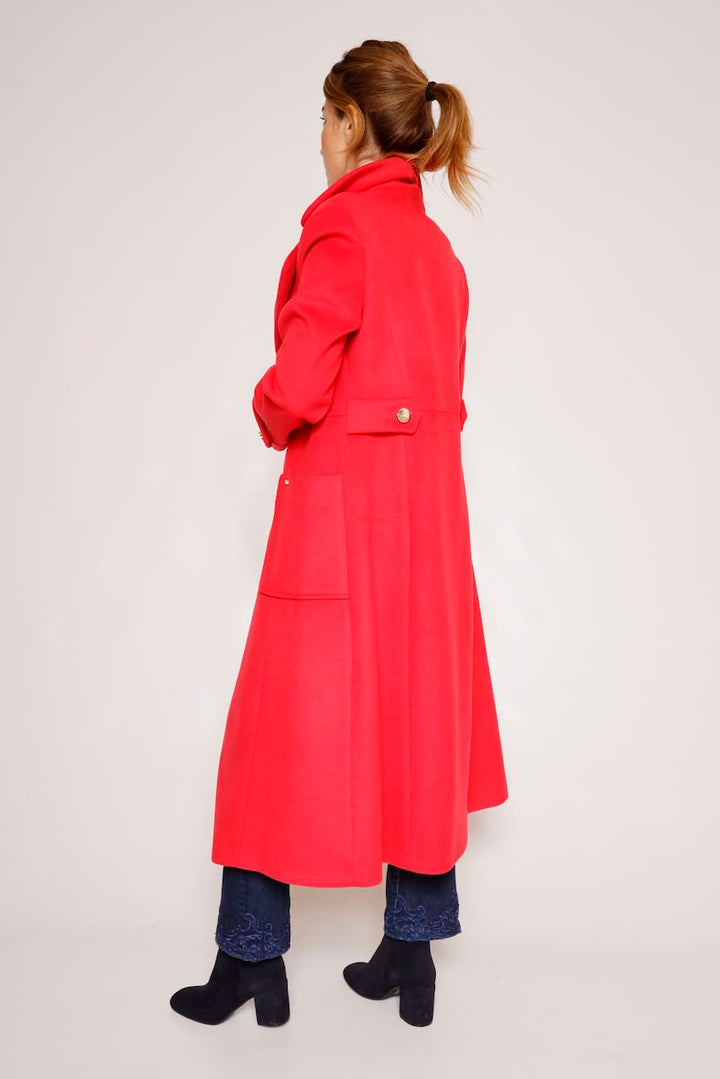 ABRIGO LARGO ROJO CORTE REGULAR  WC1009W40601