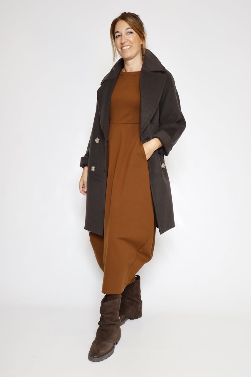 VESTIDO A25AP701-CARAMELO