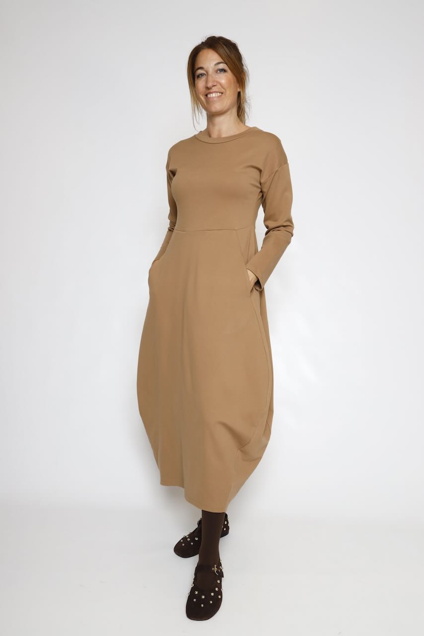 VESTIDO A25AP701-CAMEL