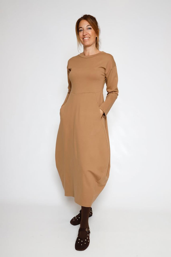 VESTIDO A25AP701-CAMEL