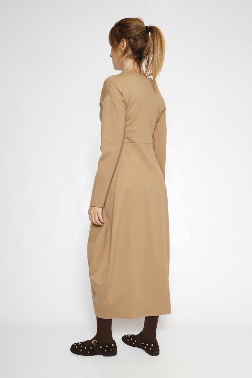 VESTIDO A25AP701-CAMEL