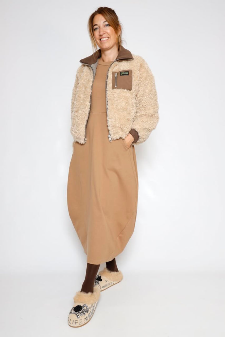 CHAQUETA BEIGE VEENA FUR