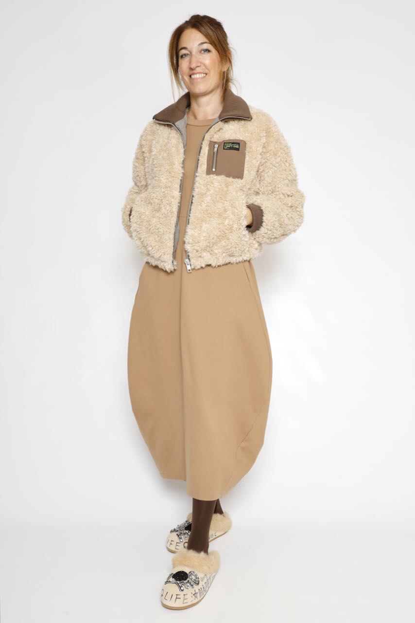 CHAQUETA BEIGE VEENA FUR