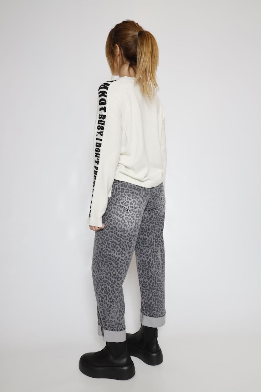 JERSEY LAZOS LATERALES BLANCO PHAREEL INTARSIA