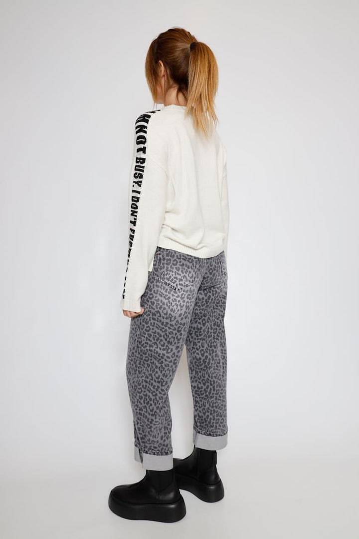 JERSEY LAZOS LATERALES BLANCO PHAREEL INTARSIA
