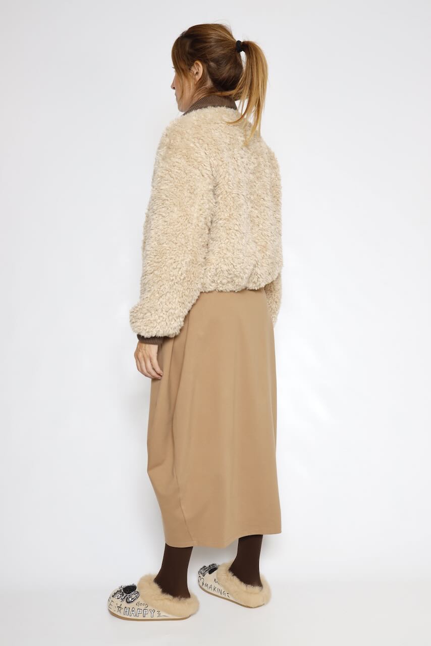 CHAQUETA BEIGE VEENA FUR