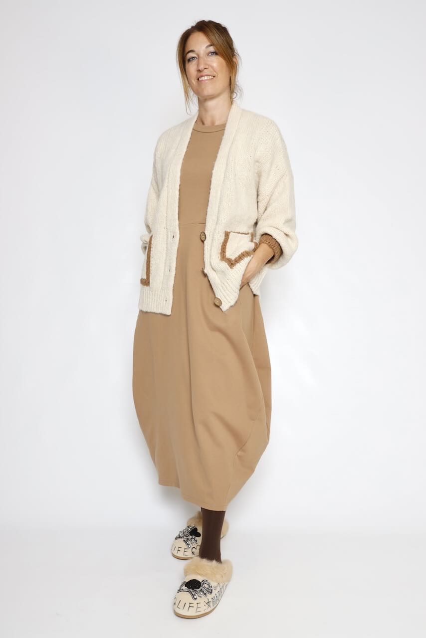 VESTIDO A25AP701-CAMEL