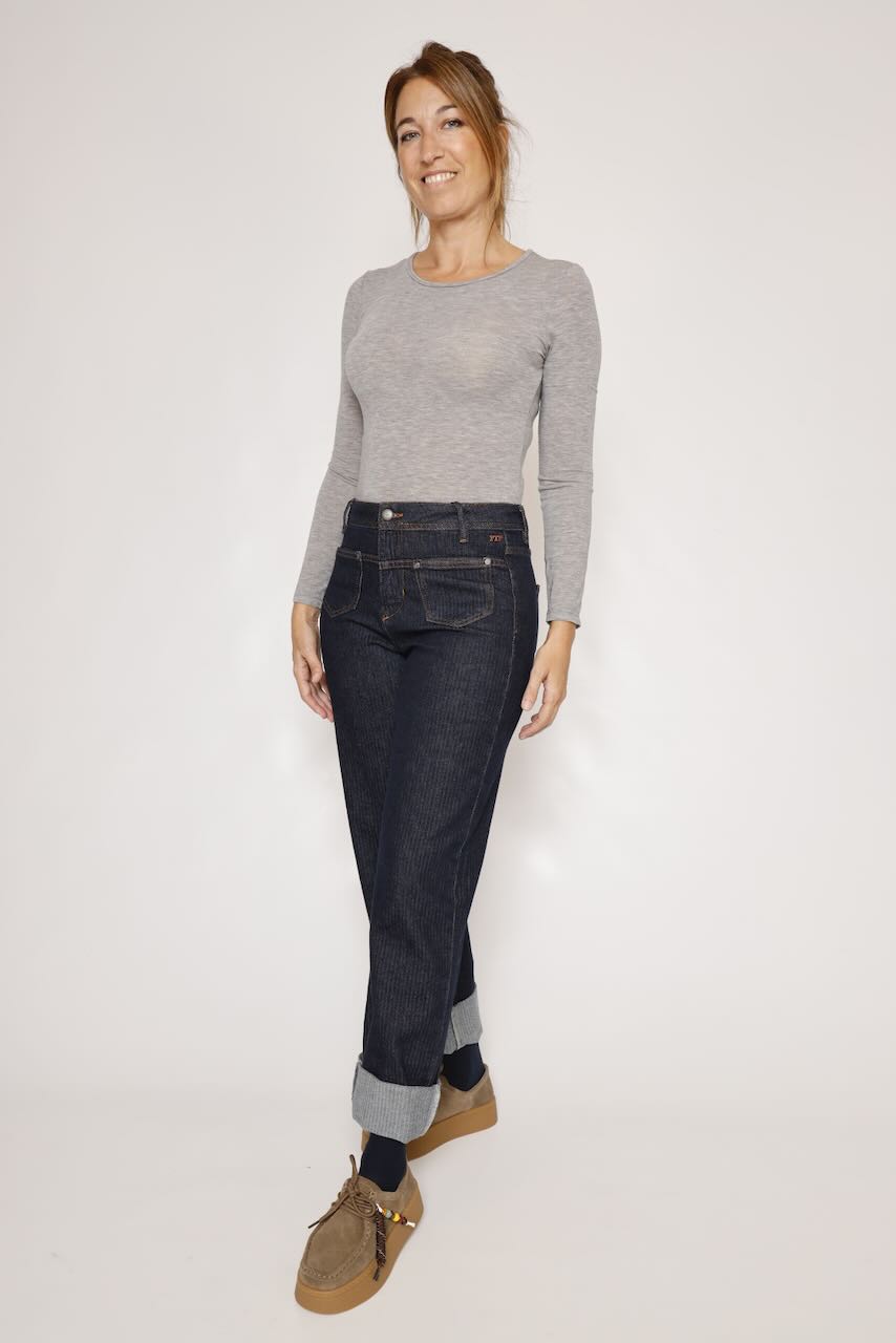 CAMISETA EFECTO SEGUNDA PIEL GRIS T0S1DRS000