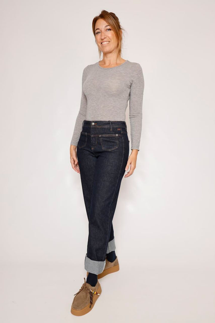 CAMISETA EFECTO SEGUNDA PIEL GRIS T0S1DRS000